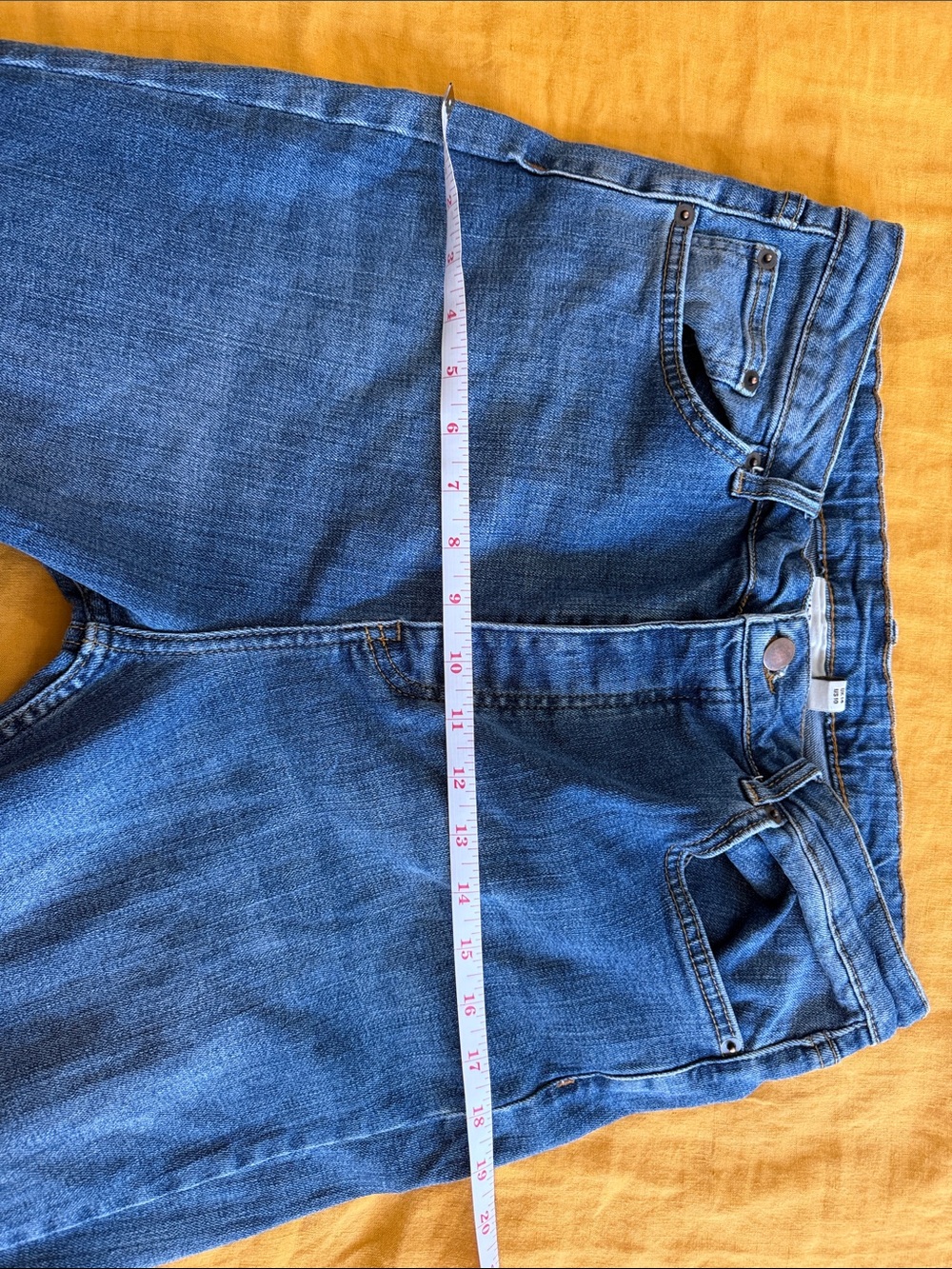 Blue Embroidered Flare Jeans - Floral Detail - Picture 7 of 7